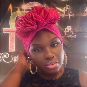 Elegant Pink Headwrap